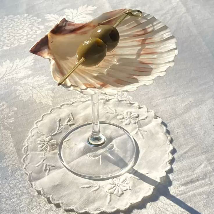 Scallop Shell Cocktail Glass